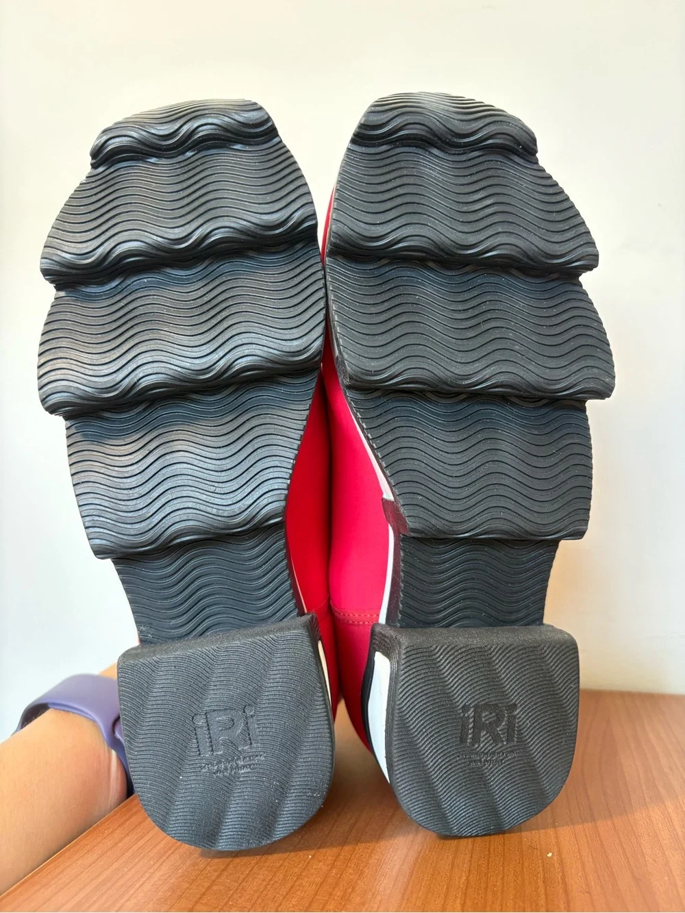 iRi WES I Red Low Top Neoprene Sneakers